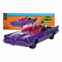 Batmobil Joker DC Retro Gold Label inspirado en Batman Classic TV Series para coleccionistas.