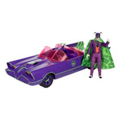 Batmóvil con Joker edición Gold Label ideal para vitrinas frikis y colecciones DC.