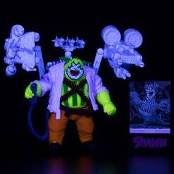 Figura Spawn Payaso Black Light Gold Label de 7 pulgadas ideal para coleccionistas.