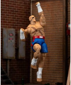 Figura Sagat Street Fighter II coleccionable para vitrinas frikis.