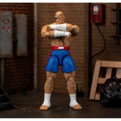 Figura Sagat Jada Toys ideal como regalo para fans de Street Fighter.