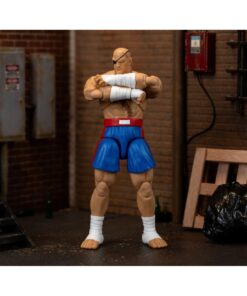 Figura Sagat Jada Toys ideal como regalo para fans de Street Fighter.