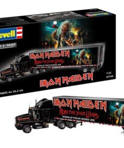 Iron Maiden Tour Truck Model Kit 50th Anniversary de 55 cm ideal para coleccionistas de heavy metal.