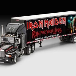 Maqueta Iron Maiden Tour Truck 50th Anniversary perfecta para vitrinas y estanterías frikis.