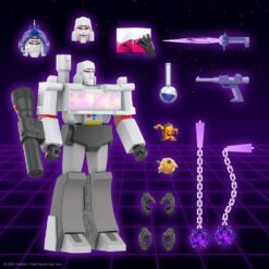 Figura Megatron 20 cm Super7 ideal para vitrinas frikis premium.