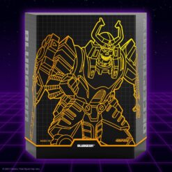 Figura Bludgeon Decepticon Super7 de alto detalle.