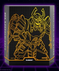 Figura Bludgeon Decepticon Super7 de alto detalle.