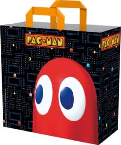 Bolsa Compra Pac-Man Golden Maze Konix reutilizable para fans gaming.