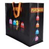 Bolsa Compra Pac-Man reciclada Konix negra reutilizable para compras diarias.