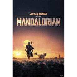 Poster The Mandalorian 61 x 91,5 cm decoración galáctica.