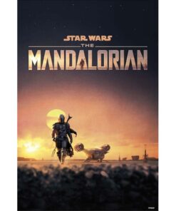 Poster The Mandalorian 61 x 91,5 cm decoración galáctica.