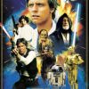 Poster Star Wars 40 Aniversario Héroes 61 x 91,5 cm decoración galáctica.