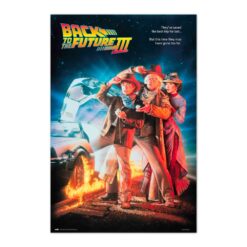 Poster Regreso Futuro III 61 x 91,5 cm decoración cinematográfica.