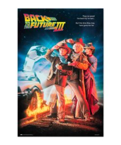 Poster Regreso Futuro III 61 x 91,5 cm decoración cinematográfica.