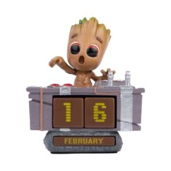 Calendario Perpetuo 3D Mini Groot Los Guardianes de la Galaxia decorativo reutilizable Marvel.