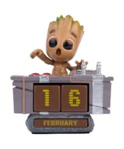 Calendario Perpetuo 3D Mini Groot Los Guardianes de la Galaxia decorativo reutilizable Marvel.