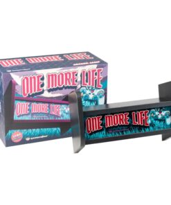 Lámpara Arcade One More Life decorativa con luz ambiental inspirada en videojuegos retro.