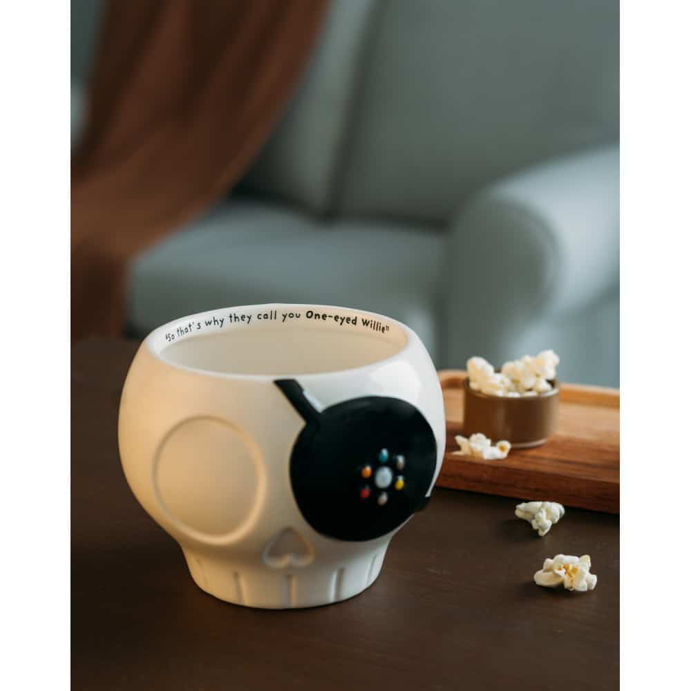 Bol One-Eyed Willie Goonies cuenco temático merchandising cine retro.