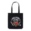 Tote Bag Stranger Things Hellfire Club bolso de tela oficial.