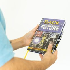 Cuaderno A5 Premium Regreso al Futuro set papelería cine.