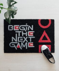 Felpudo Juego del Calamar 40x60 cm antideslizante.