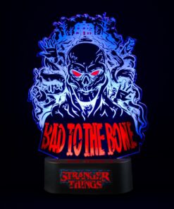 Lámpara Mesa Stranger Things Bad To The Bone decorativa.