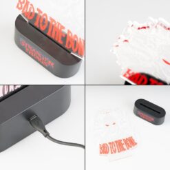 Lámpara Mesa Stranger Things Bad To The Bone merchandising.