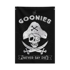 Banderola The Goonies Never Say Die decorativa cine retro.
