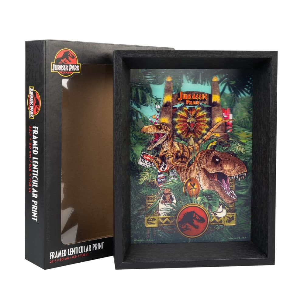 Print Jurassic Park cuadro decorativo lenticular.