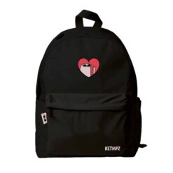 Mochila Ketnipz negra oficial diseño kawaii.