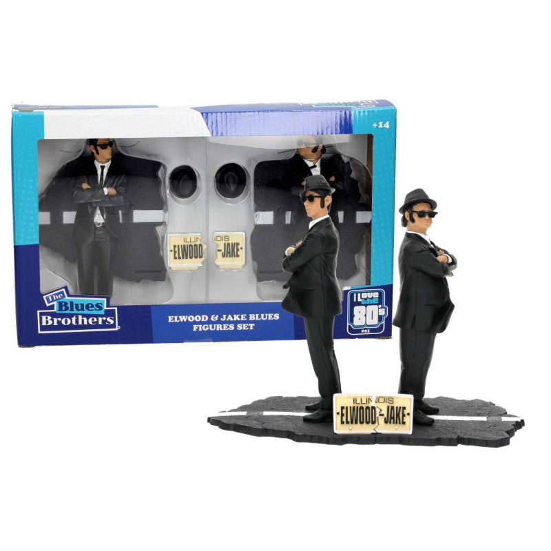 Figuras Blues Brothers set Jake y Elwood 17 cm.