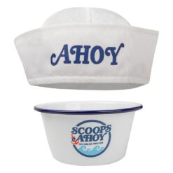 Bote Helado Scoops Ahoy réplica oficial de Stranger Things para coleccionistas.