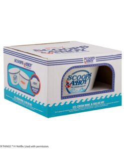 Bote Helado Scoops Ahoy coleccionable oficial de Stranger Things.