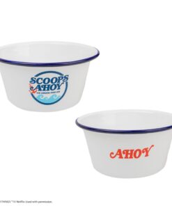 Bote Helado Scoops Ahoy réplica para fans de Stranger Things y cultura ochentera.