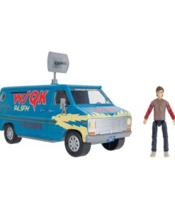 Stranger Things Furgoneta WSQK Playset 20 cm con luces y sonidos.