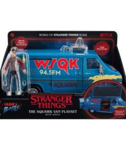 Stranger Things Furgoneta WSQK Playset ideal para coleccionistas de coches de película.