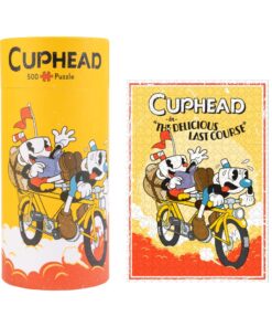 Puzzle 500 Piezas Cuphead Explorer Riders juego de mesa retro.