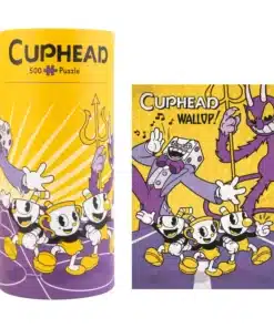 Puzzle 500 Piezas Cuphead Ready for the Devil's Dance juego de mesa retro.
