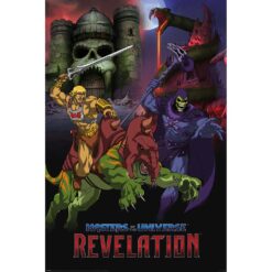 Póster He Man Revelación Masters of the Universe oficial.