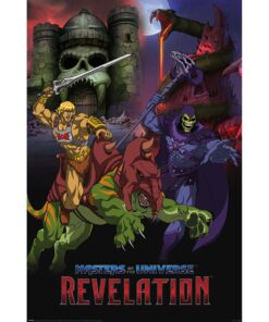 Póster He Man Revelación Masters of the Universe oficial.