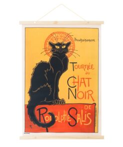 banderola madera le chat noir decoracion vintage