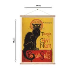 banderola le chat noir arte clasico pared