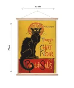 banderola le chat noir arte clasico pared