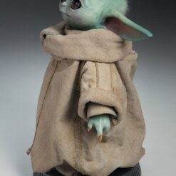grogu estatua realista star wars sideshow