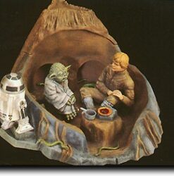 diorama star wars yoda dagobah coleccion vintage