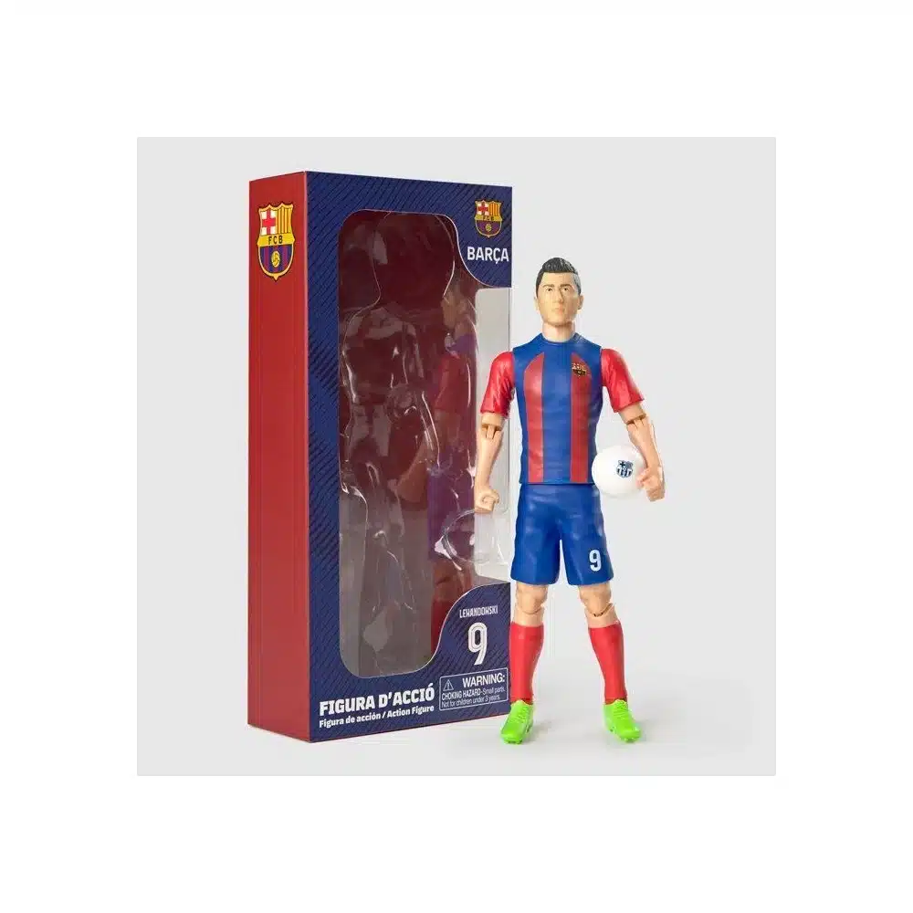 figura lewandowski fc barcelona 20 cm megableu