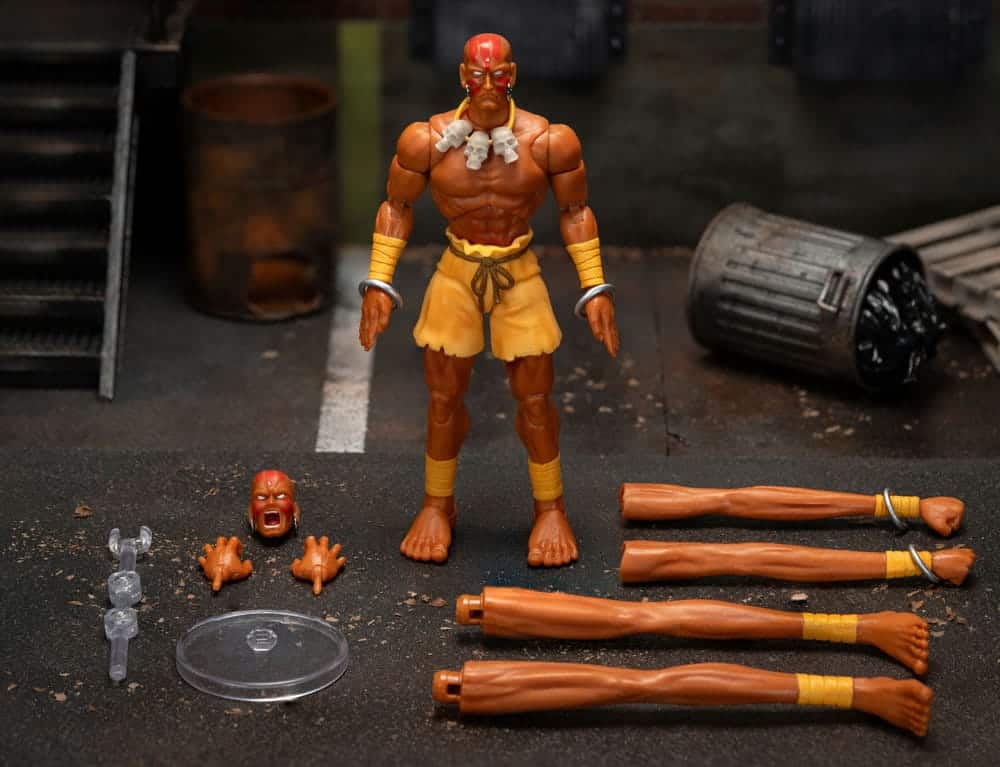 dhalsim figura street fighter articulada jada toys