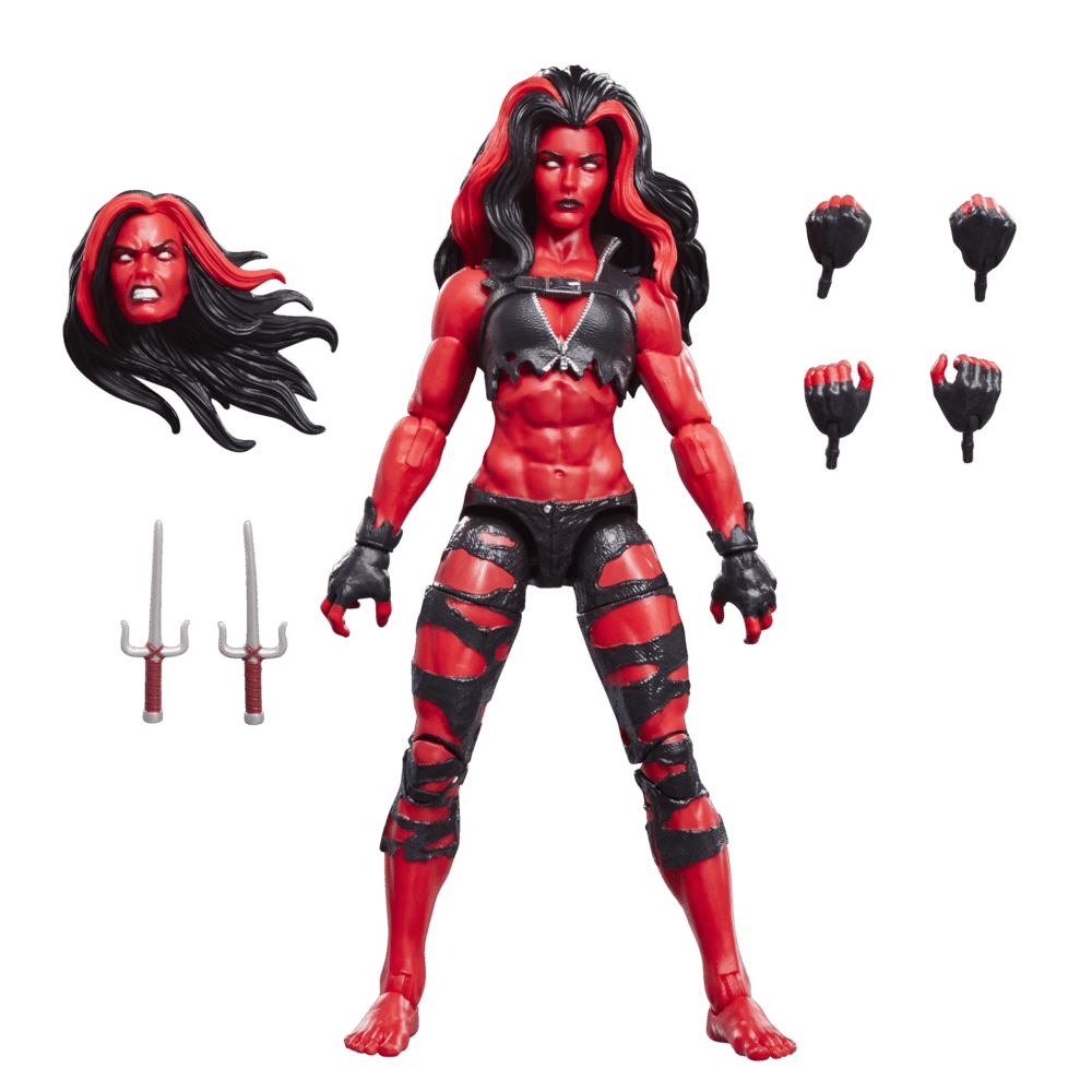 figura red she hulk coleccion marvel legends