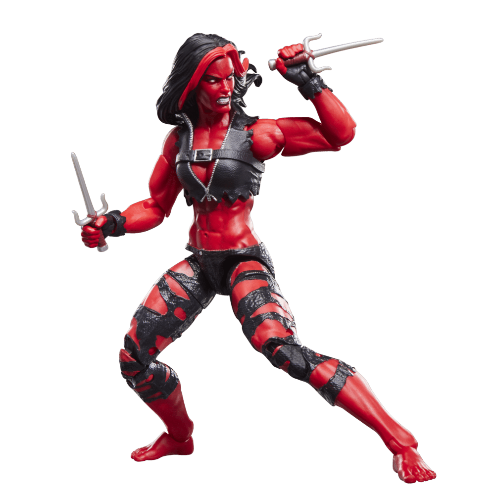 red she hulk figura marvel legends hasbro