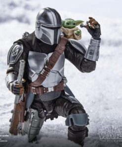 figura mandalorian con grogu coleccion star wars